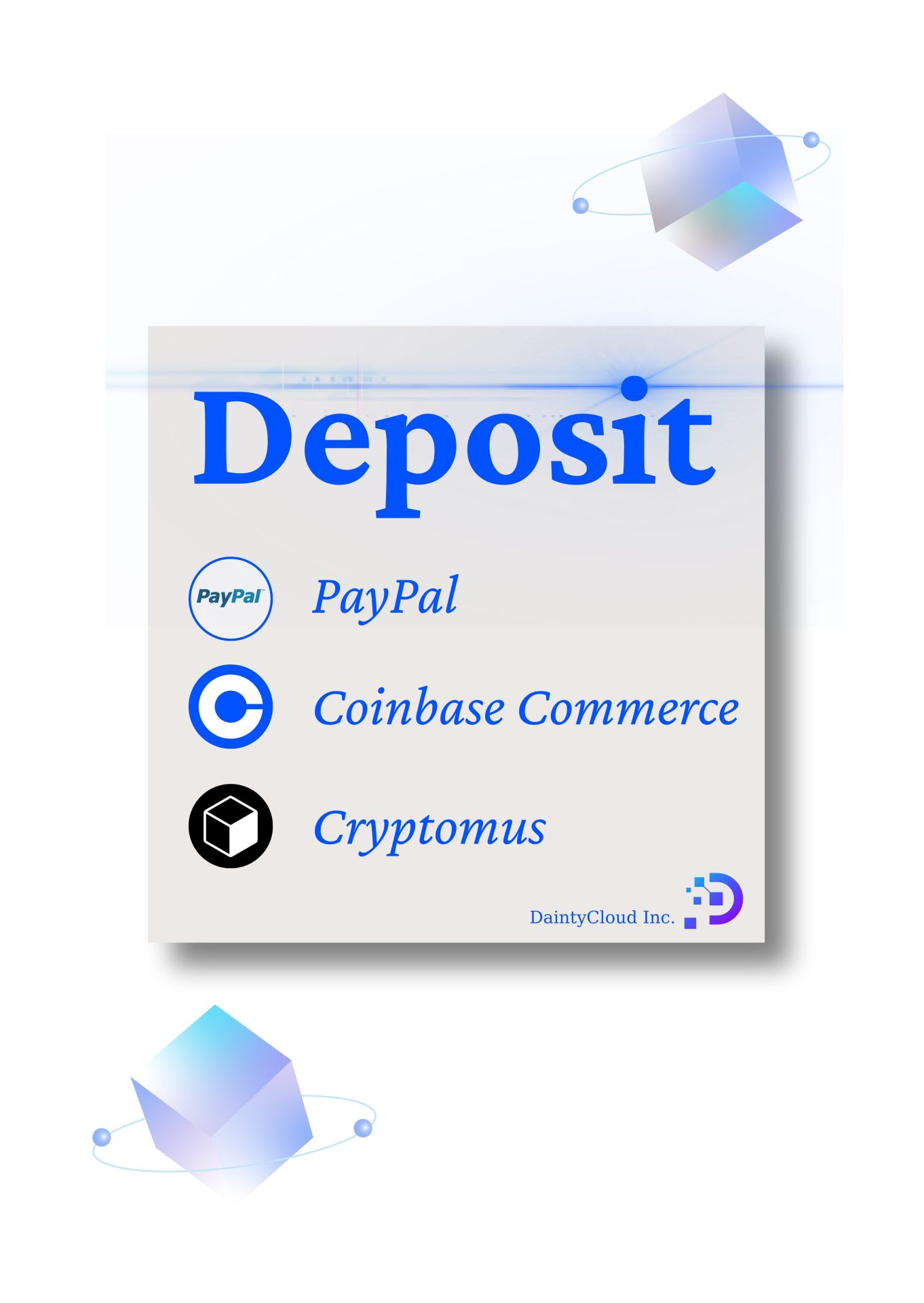 Payment at Daintycloud