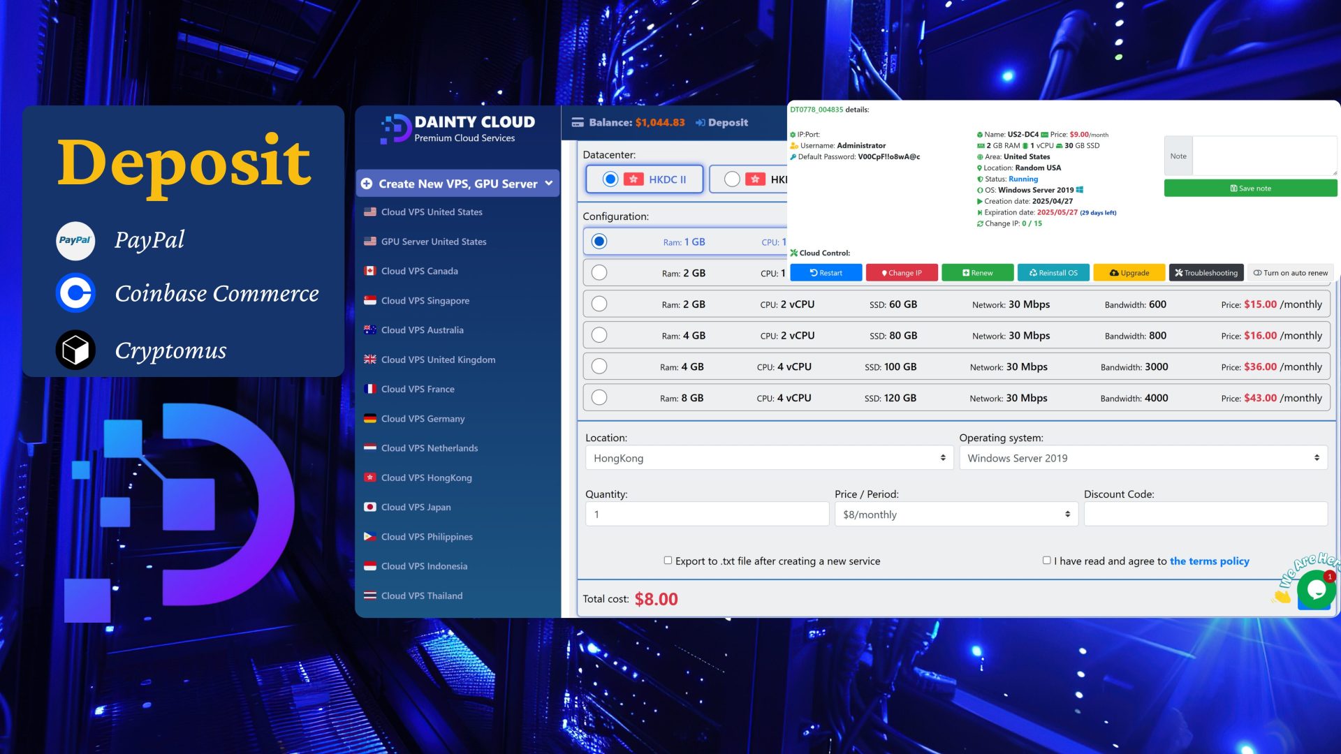Cheap Hong Kong Windows VPS