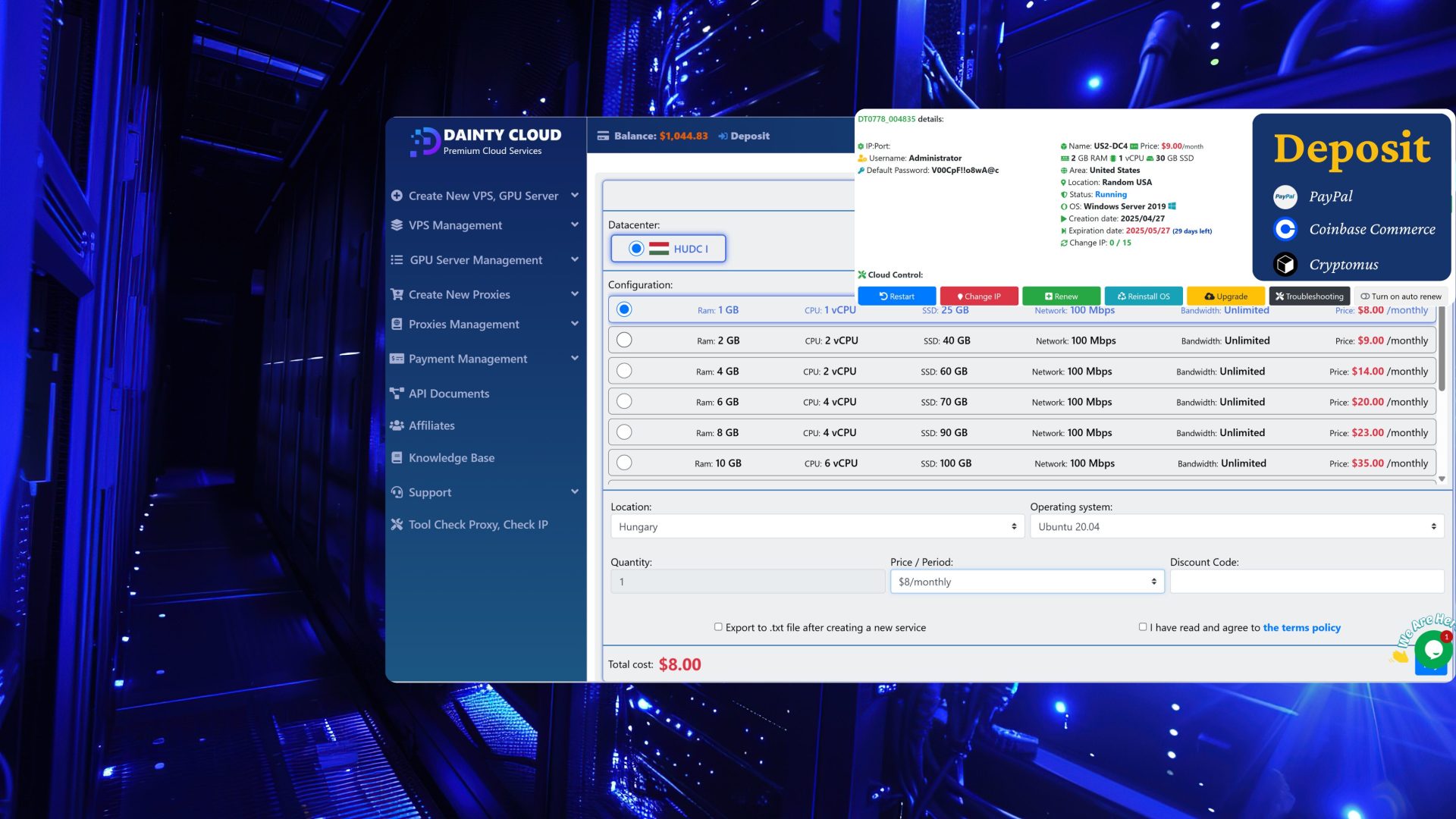 Cheap Hungary Windows VPS
