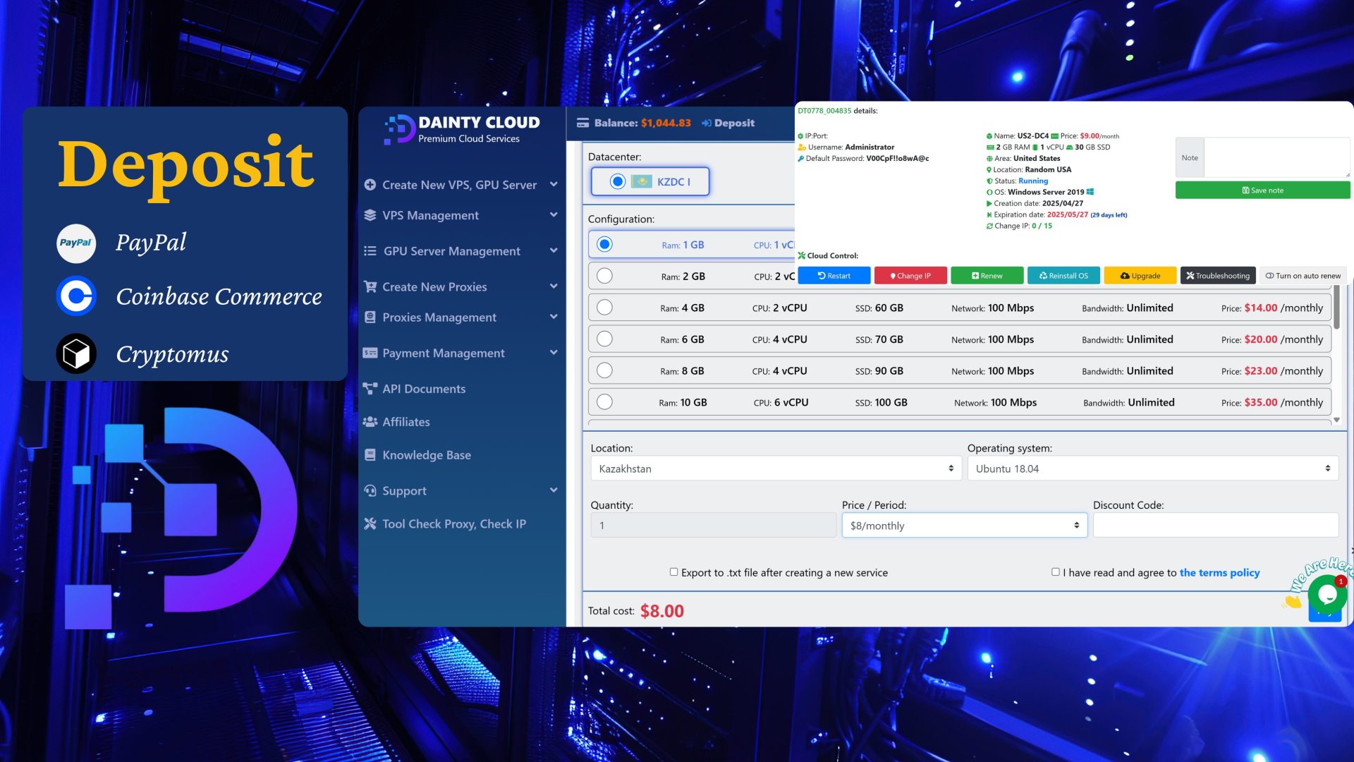 Cheap Kazakhstan Windows VPS 1