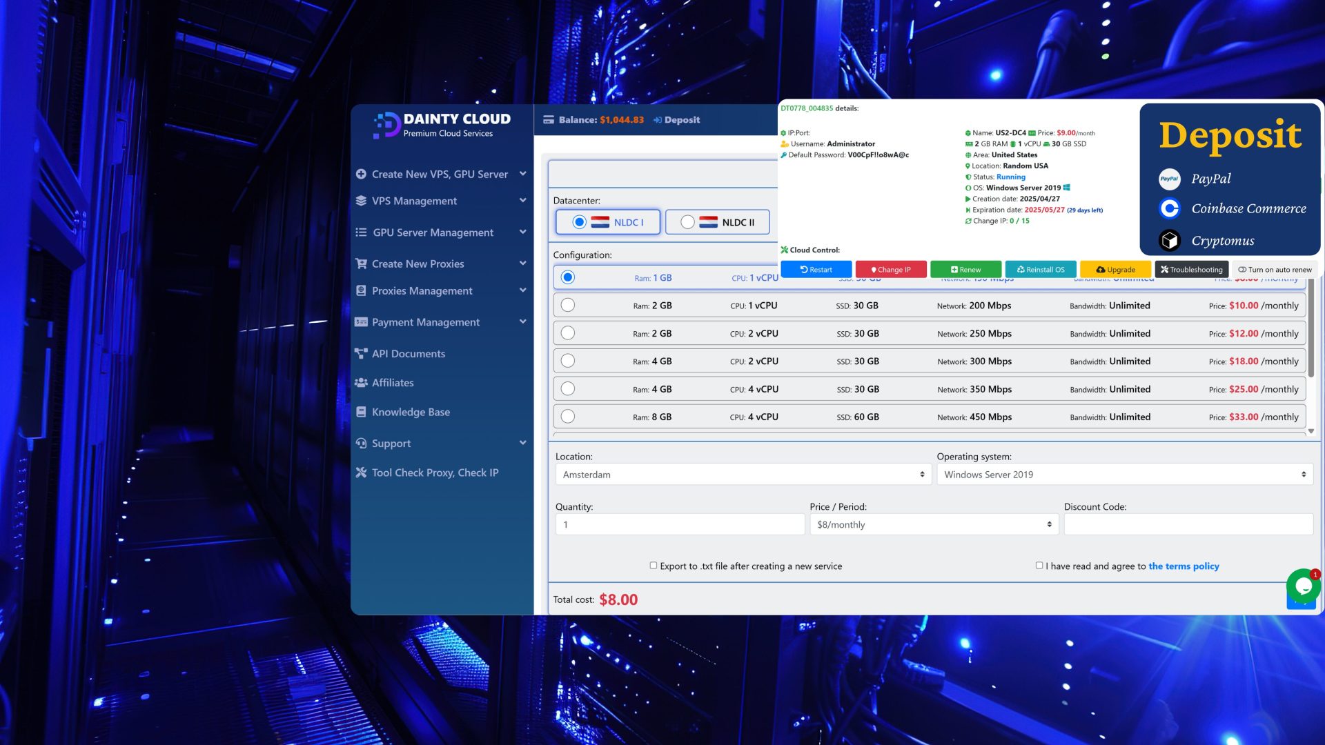 Cheap Netherlands Windows VPS