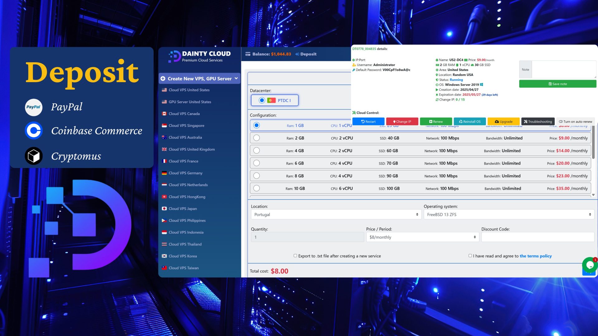 Cheap Portugal Windows VPS