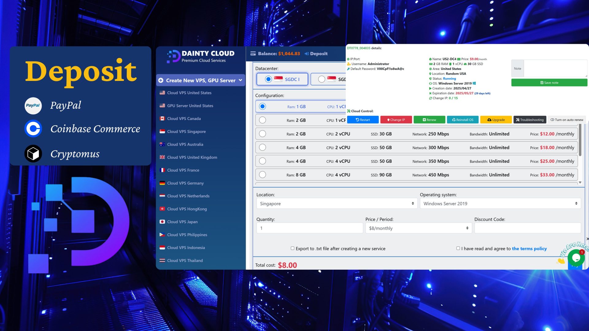 Cheap Singapore Windows VPS