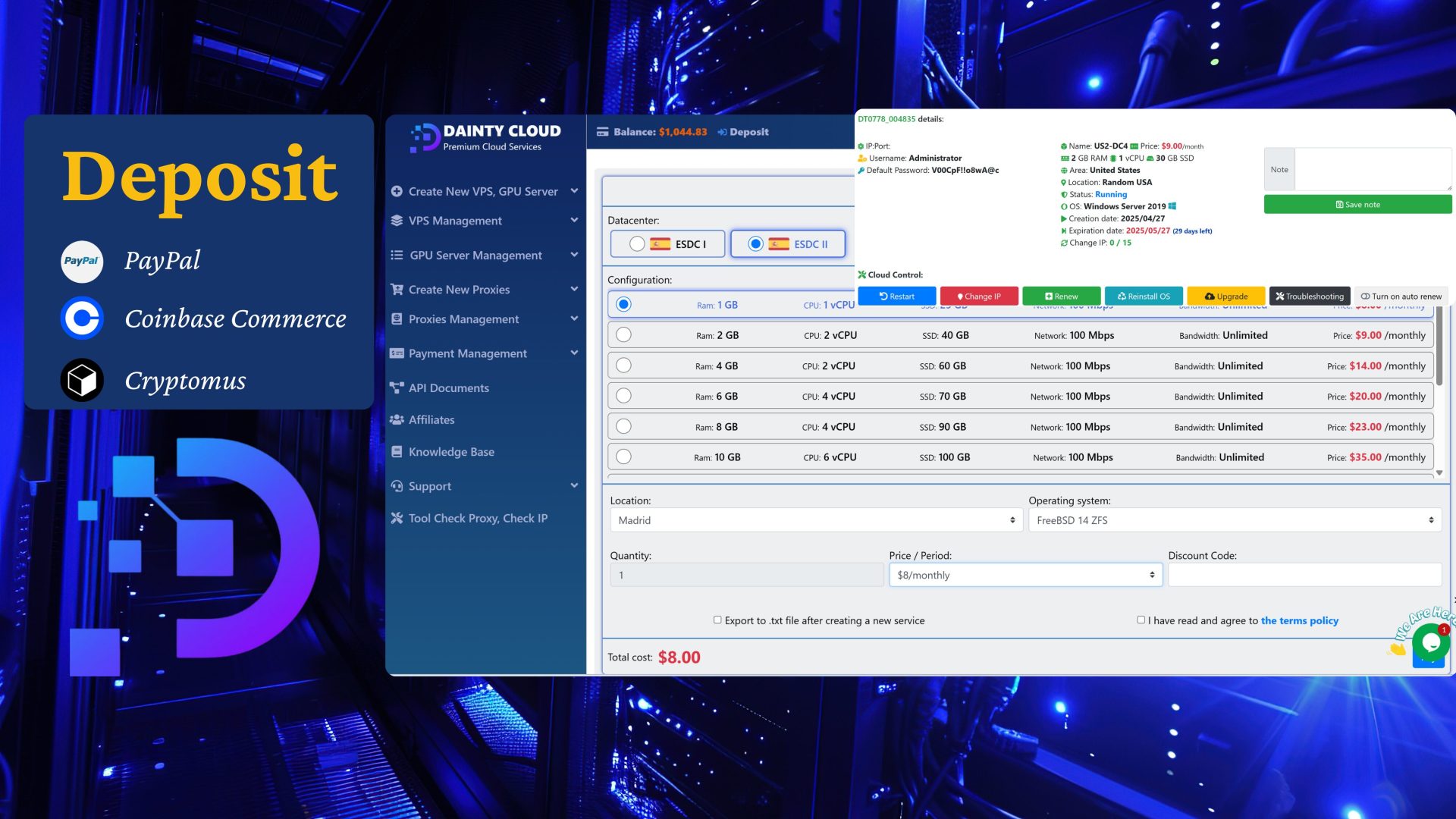 Cheap Spain Windows VPS