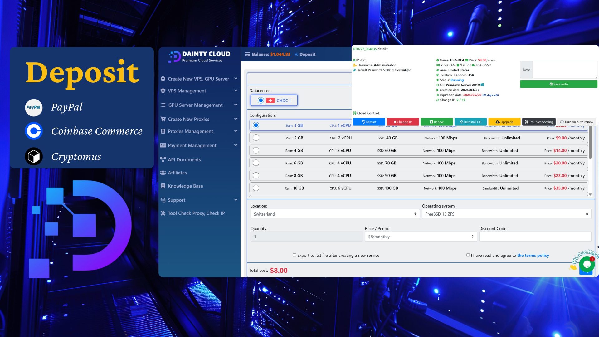 Cheap Switzerland Windows VPS