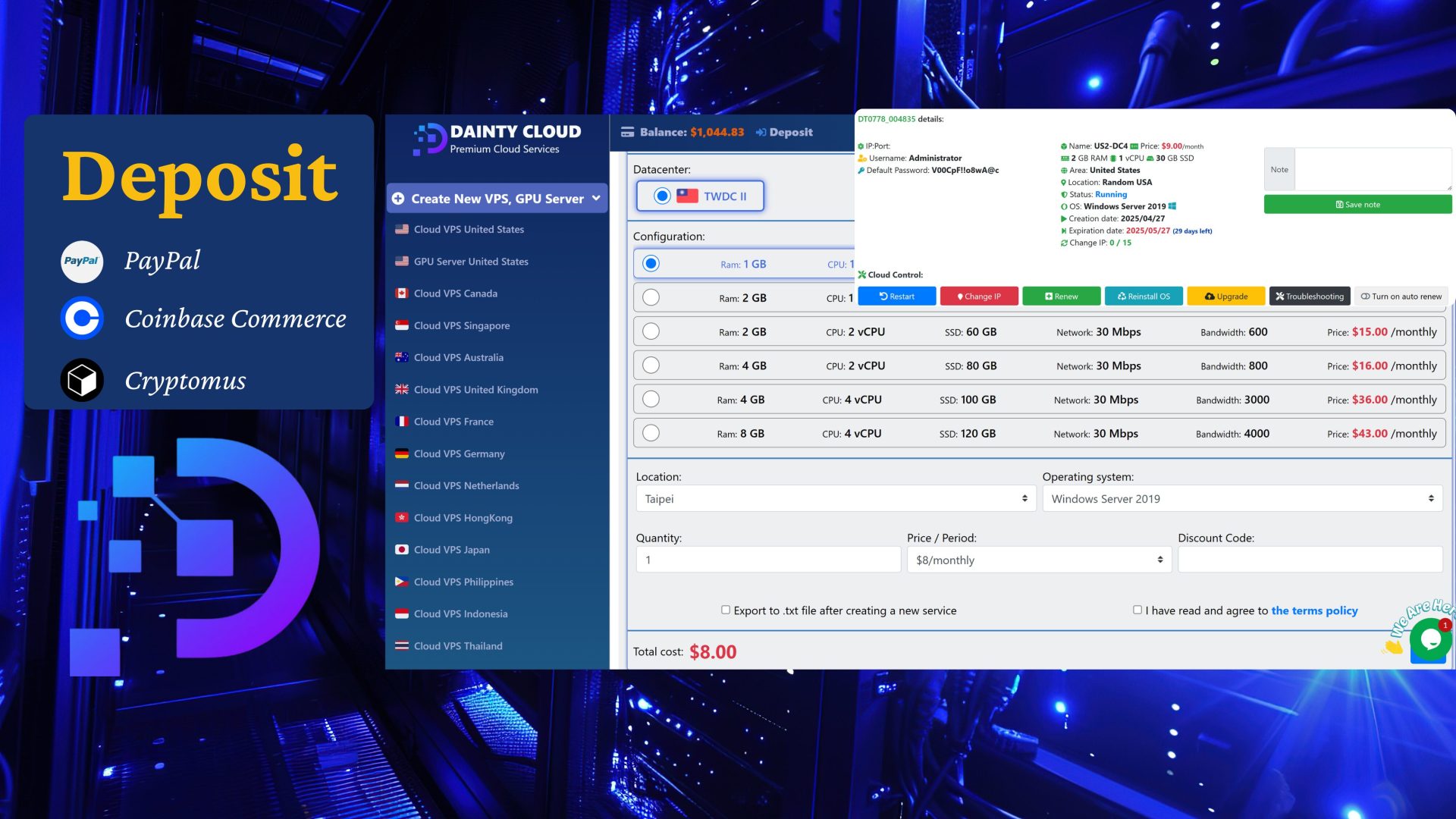 Cheap Taiwan Windows VPS