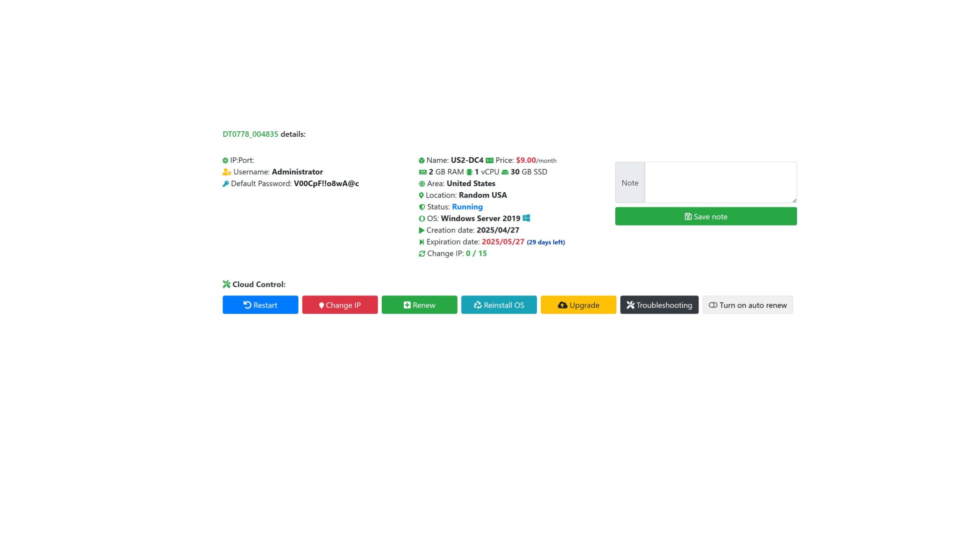 Full control at DaintyCloud