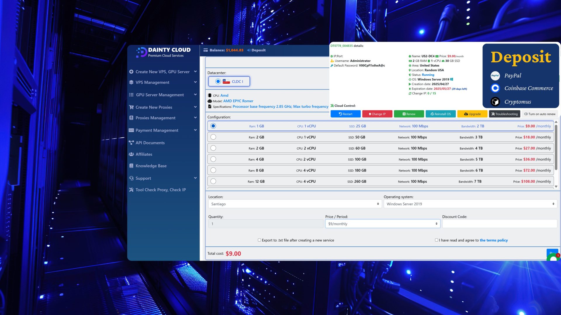 Instant Chile VPS