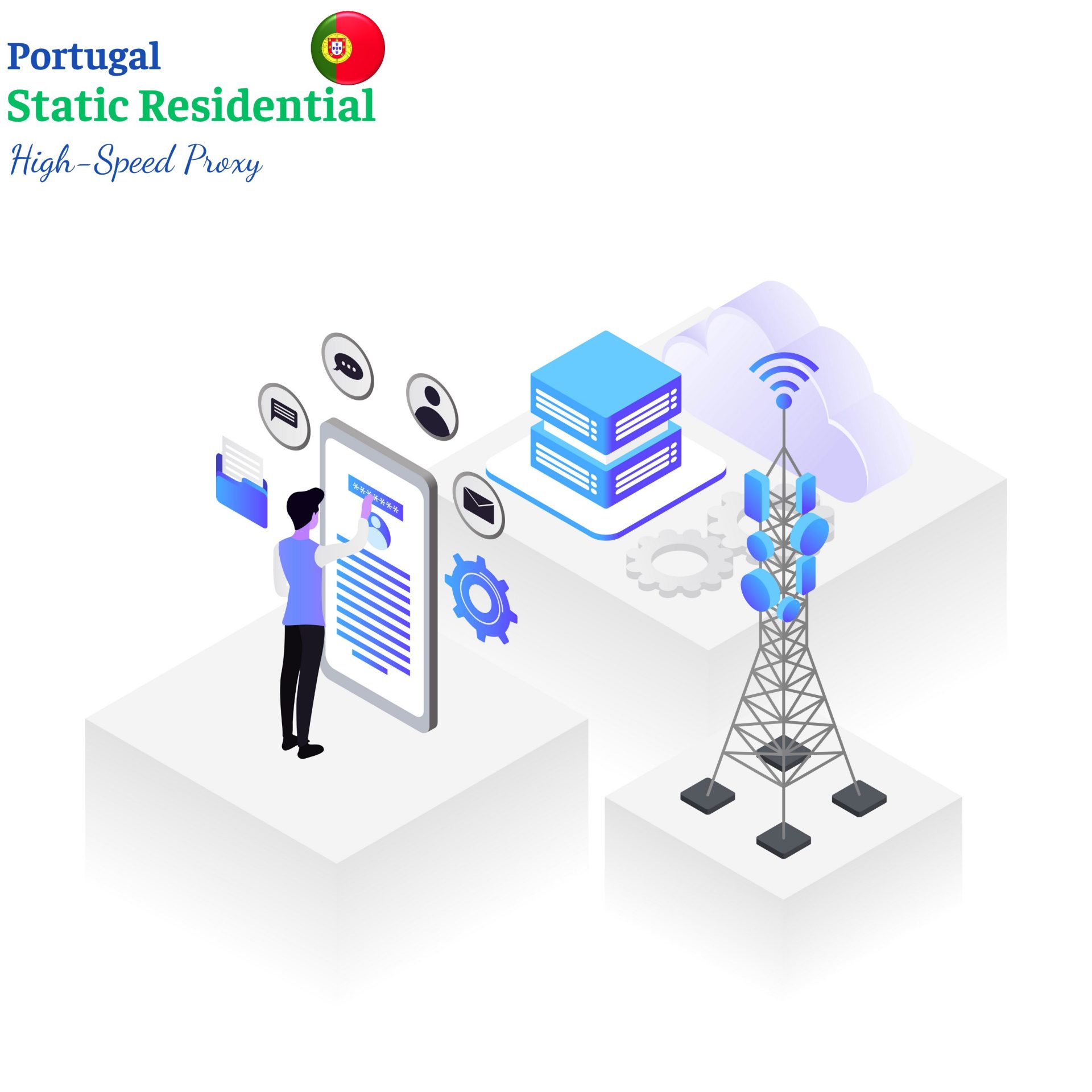 Portugal static residential proxy
