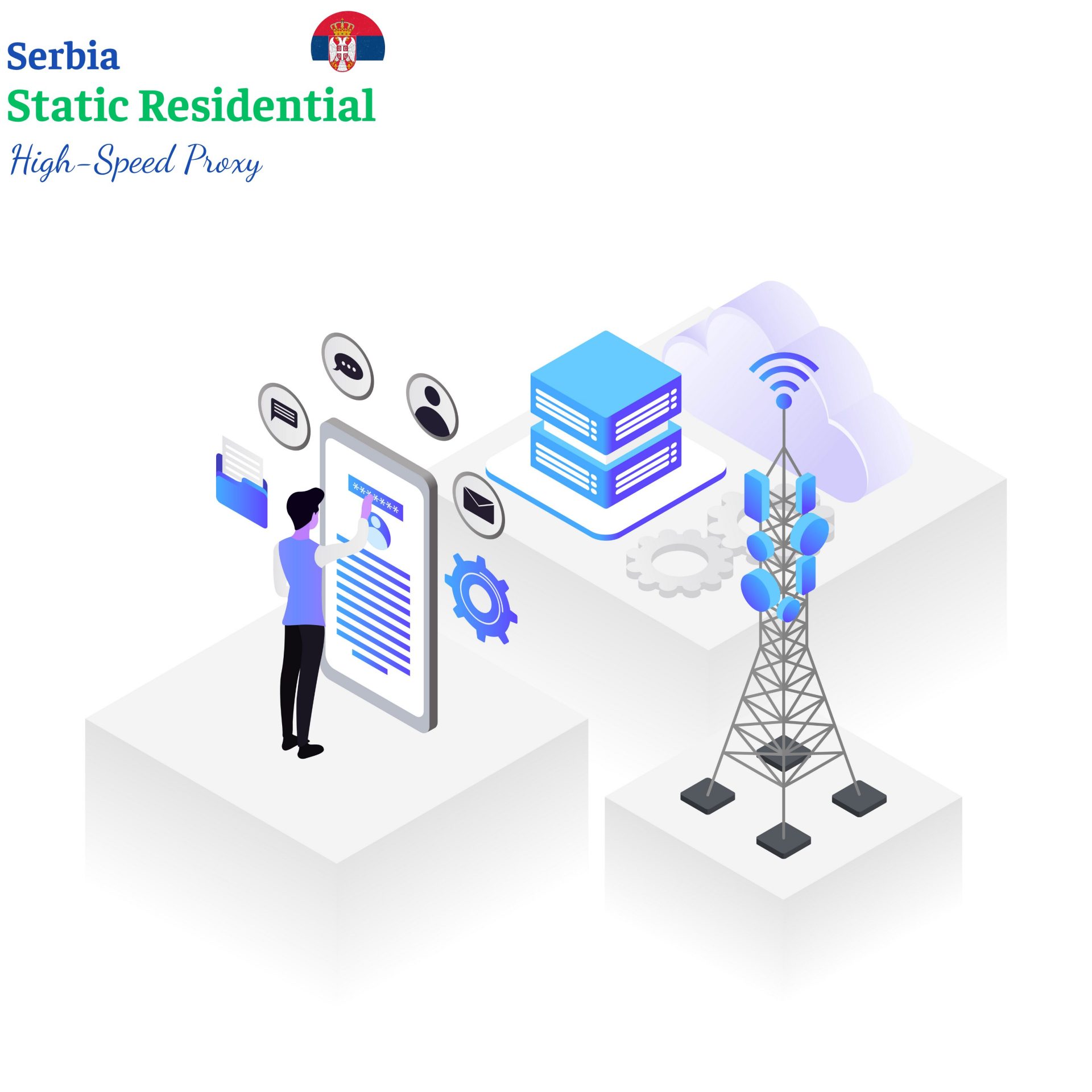 Serbia static residential proxy